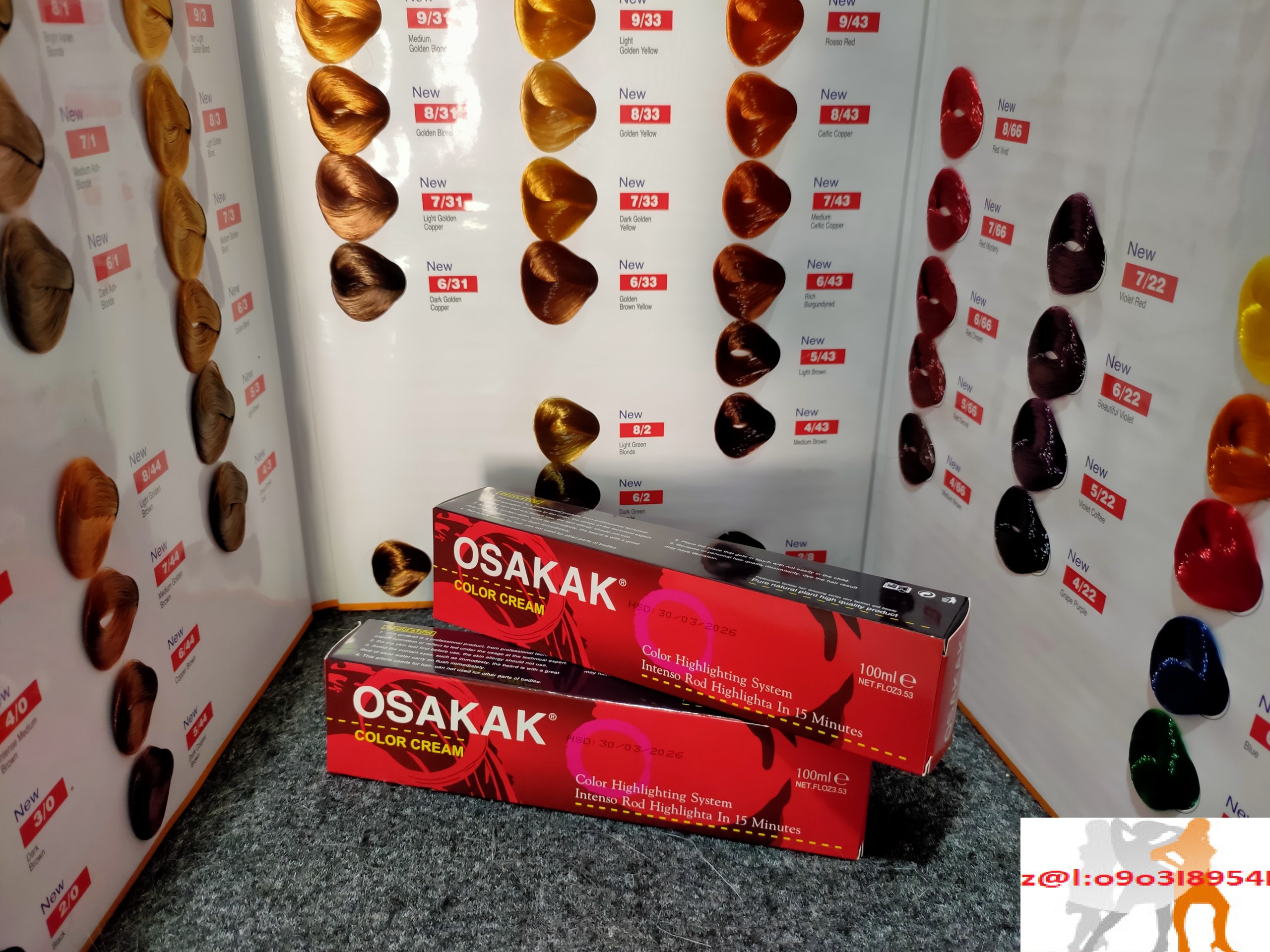 Màu nhuộm tóc osakaK 100ml