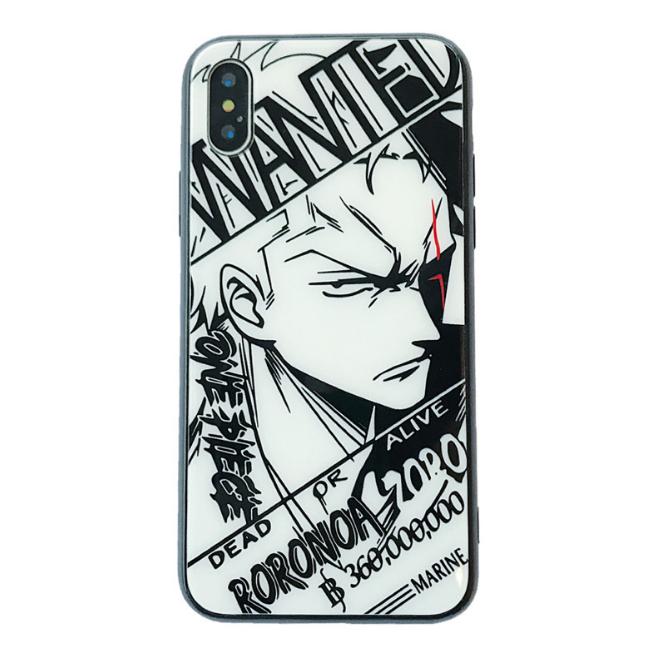 Ốp lưng cho iphone 6s Plus / 6 Plus mặt kính sau Naruto / One Piece