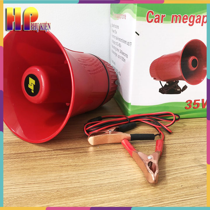 Loa bán hàng rong công suất 35w, loa ghi âm phát lại, xài bình trực tiếp
