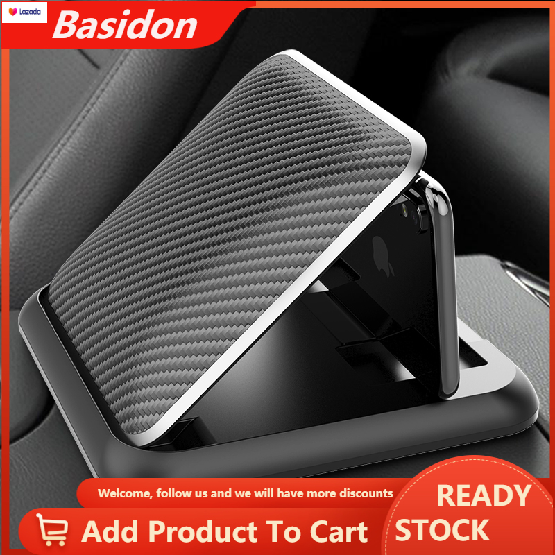 Carbon Fiber Car Phone Holder Dashboard Universal 3 to 6.5 inch Mobile Phone Clip Mount Bracket For iPhone XR XS MAX GPS Stand