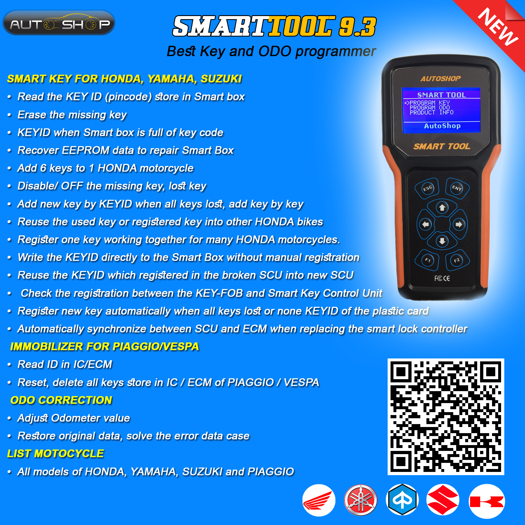 SMARTKEY Xe Máy, ô tô - SMART TOOL