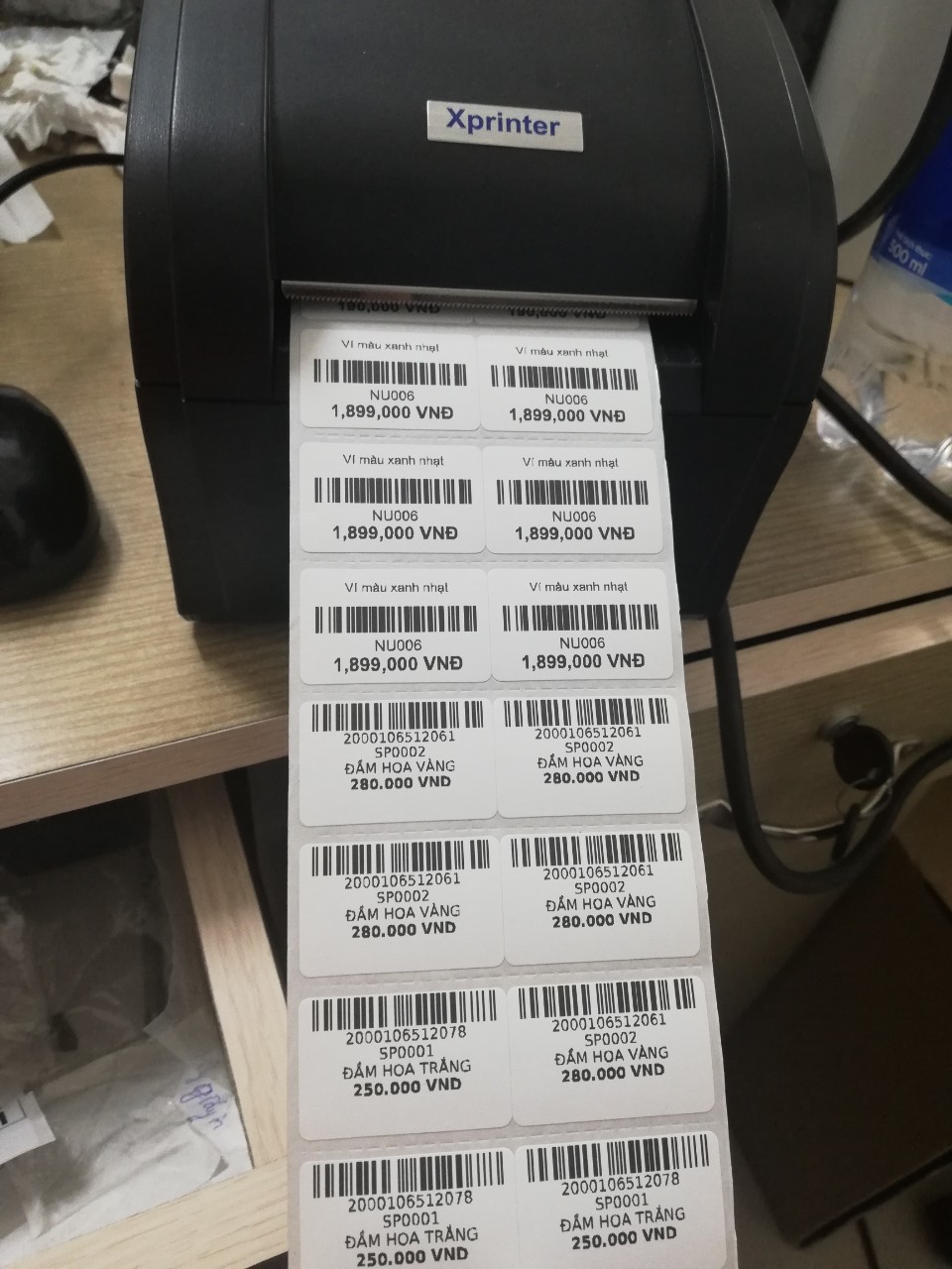 Máy In Mã Vạch XPrinter XP 350B Phần mềm kioviet