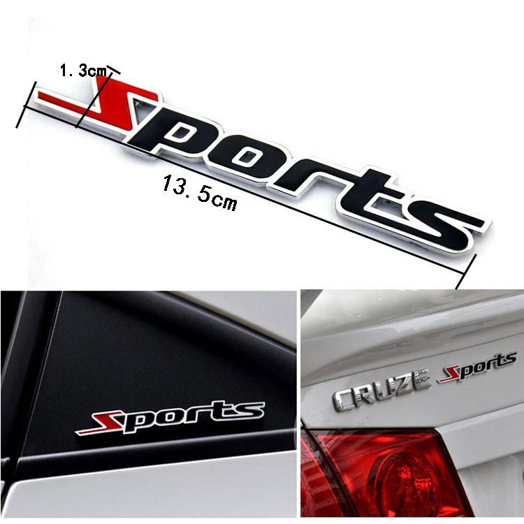Logo dán S P O R T xe hơi