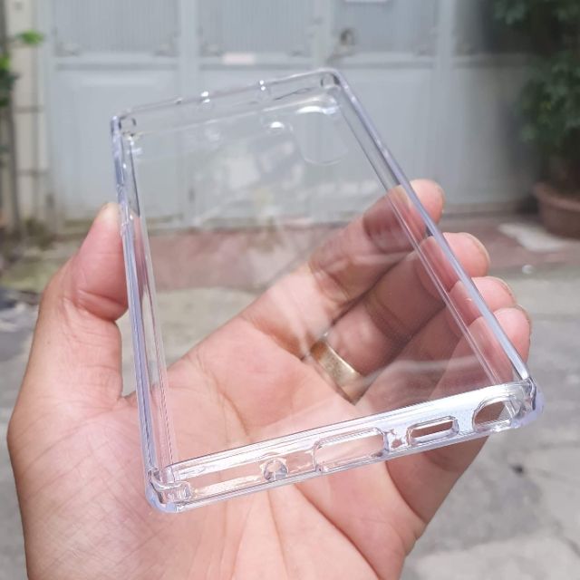 Ốp lưng Silicon trong suốt cho Samsung Galaxy Note 8, Note 9, Note 10, Note 10 Plus