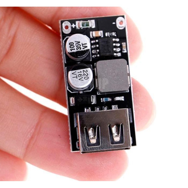 Mạch hạ áp dc 6-32v ra cổng usb 5v hỗ trợ sạc nhanh qc 2.0-3.0