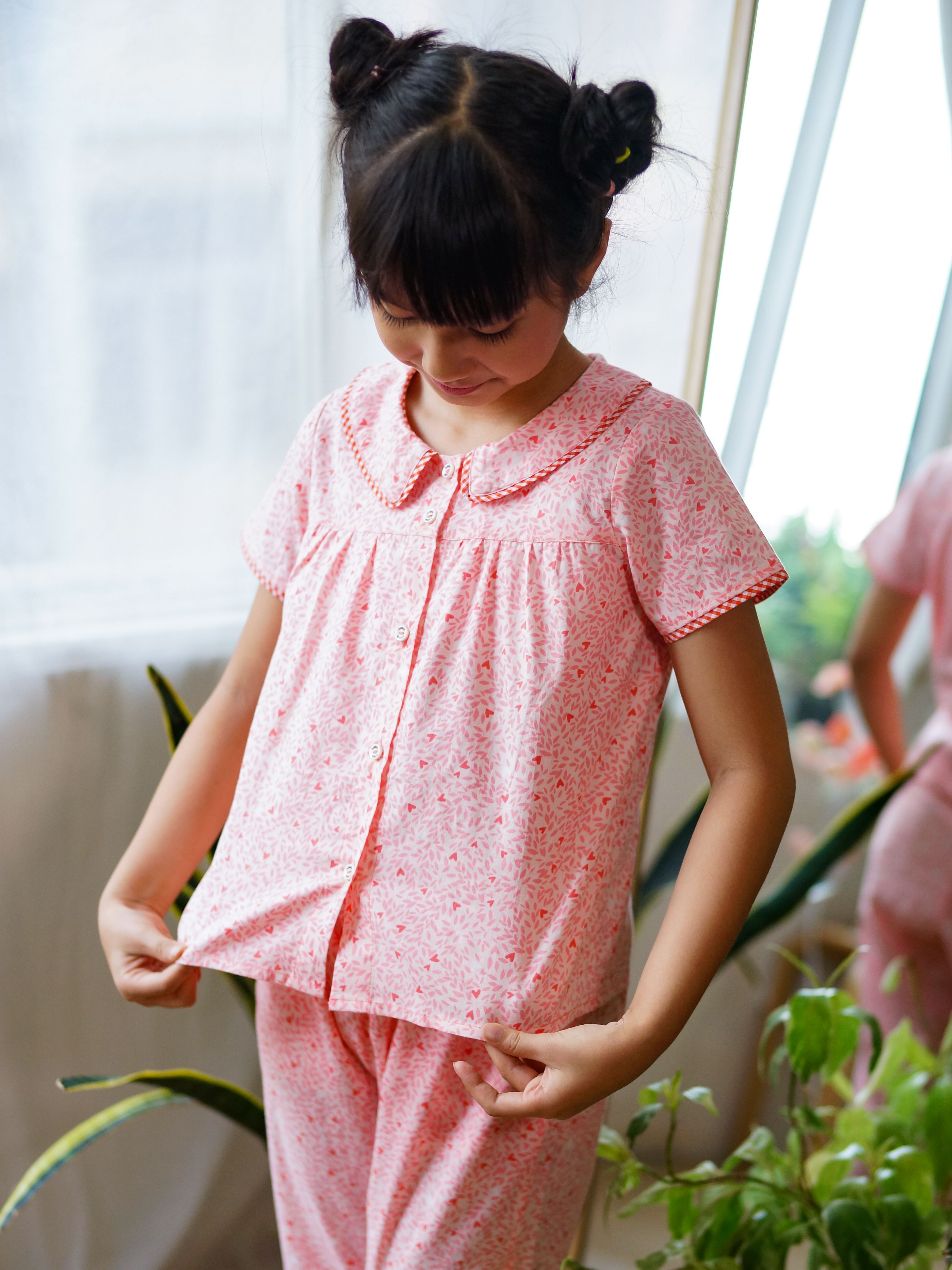 Bộ kids mặc nhà bé gái 83002