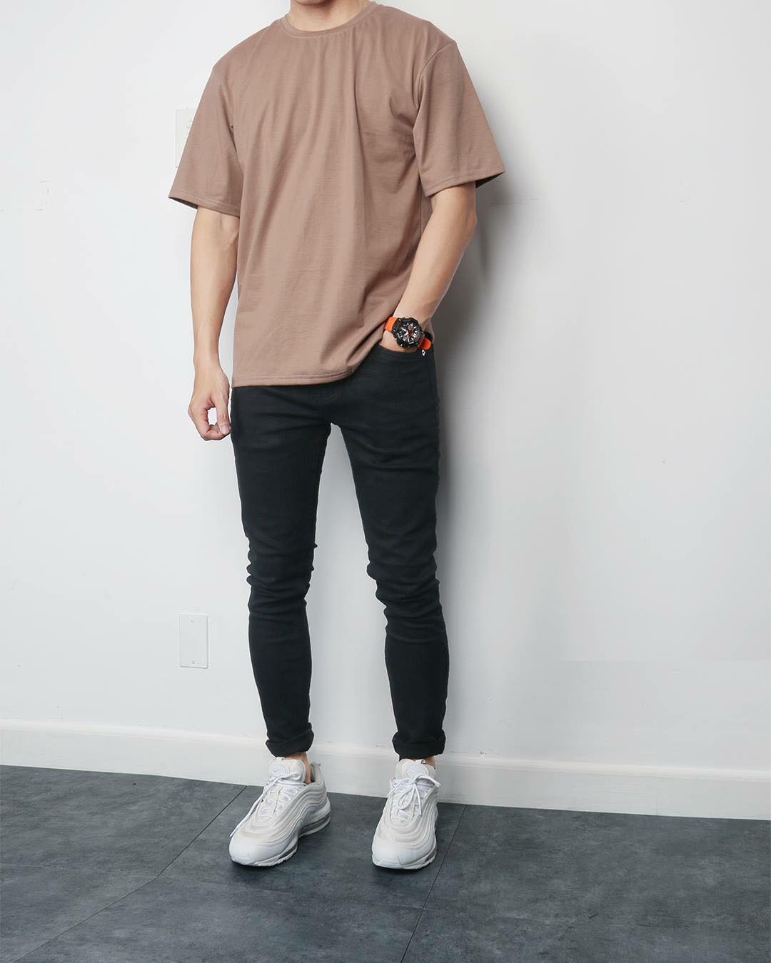 [Hoàn Tiền 15%] Quần Jean Skinny Đen Trơn Basic Vải Dày Co Giãn