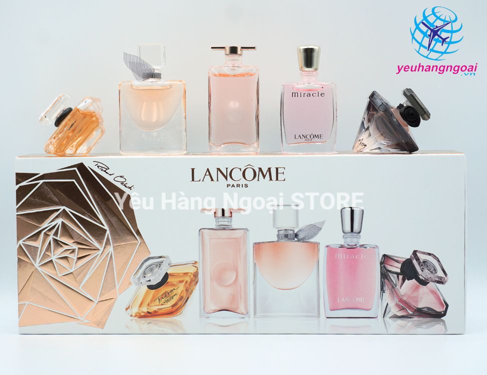Bộ 5 nước hoa mini Lancome Mini của Pháp.