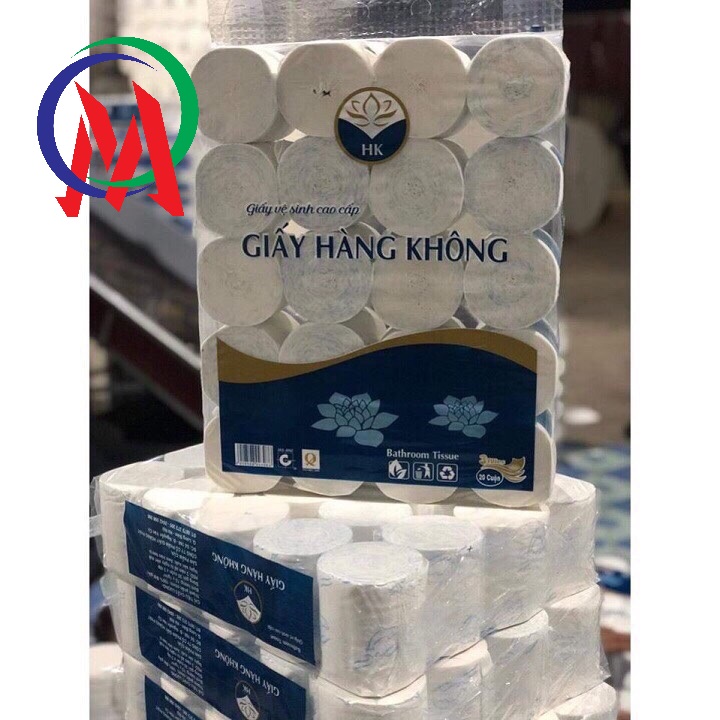 [HCM][HÀNG SẴN] GIẤY VỆ SINH HÀNG KHÔNG  CAO CẤP  BỊCH 20 CUỘN