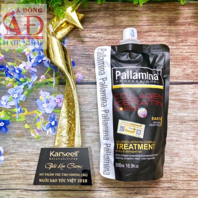 HẤP DẦU SUÔN MƯỢT PALLAMINA COLLAGEN KERATIN COMPLEX TÚI  500ML []