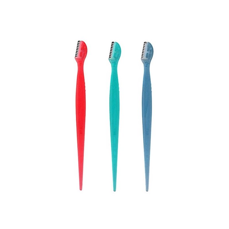 Set 3 dao cạo lông mày cán dài KAI nội địa Nhật Bản