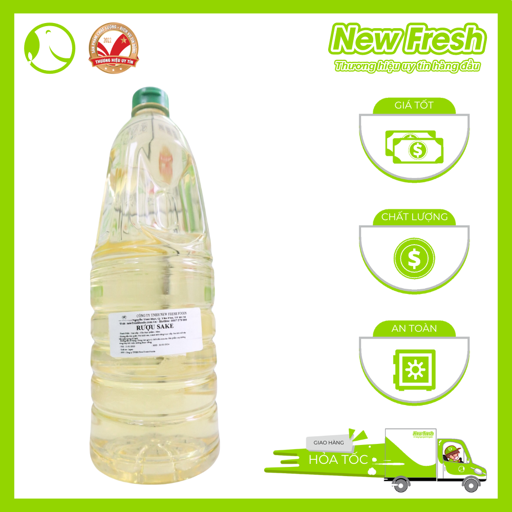 Rượu Sake Nấu Ăn Nhật Bản - Chai 1.8L
