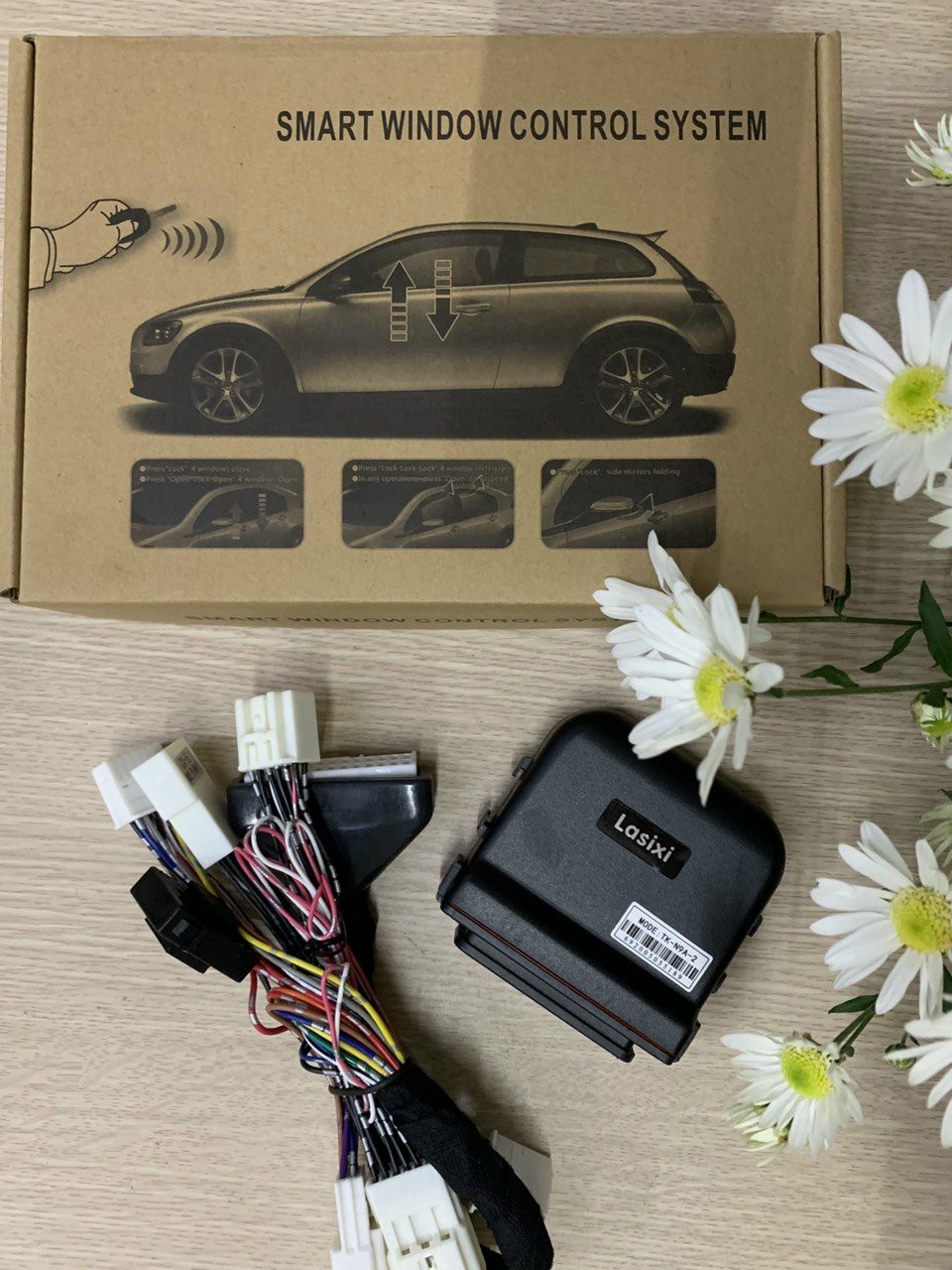 Tự động gập gương, lên, xuống kính xe Toyota Vios đời 2014 đến 2024 hàng Lasixi cắm giắc gin, lắp đặt dễ dàng, sử dụng tiện lợi, tự động gập gương và lên kính khi bấm khóa cửa xe