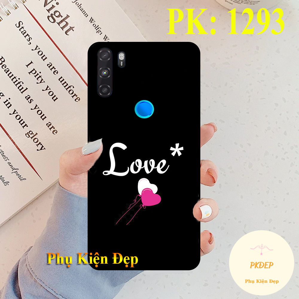 [HCM]Ốp lưng Vsmart Active 3 dẻo đen in hình cô gái thả thính