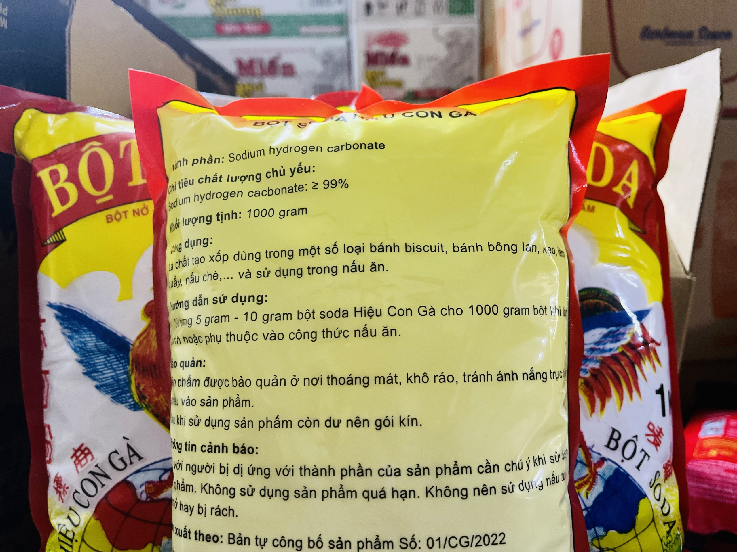 Bột Soda Hiệu Con Gà gói (1kg)