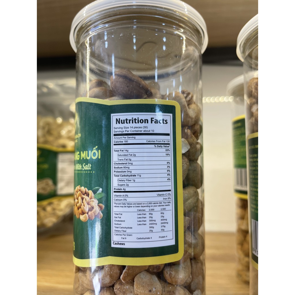 [HCM]Hạt điều tách vỏ rang muối bịch - 500g