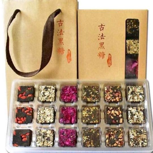 trà đường nâu 6 vị 18 viên