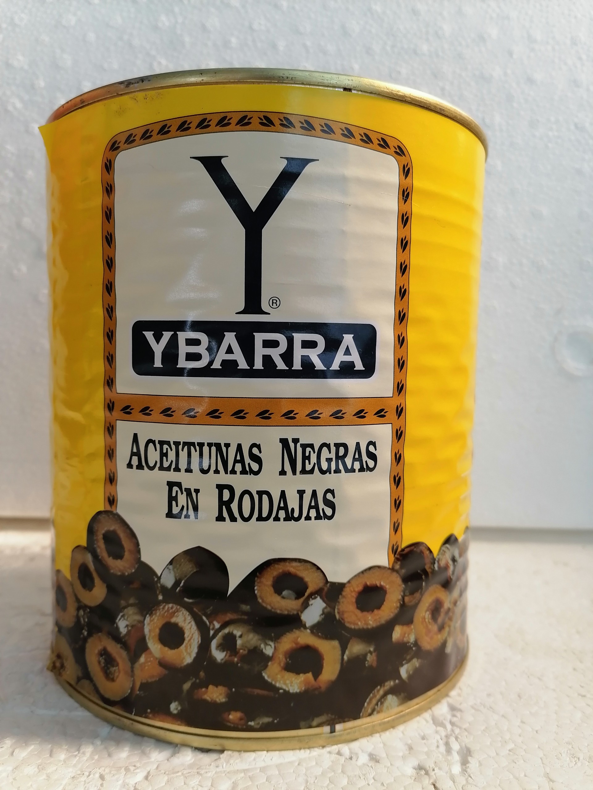 [Hộp lớn 3Kg – XẮT LÁT] TRÁI Ô LIU ĐEN [Spain] YBARRA Sliced Black Olives (atu-hk5)