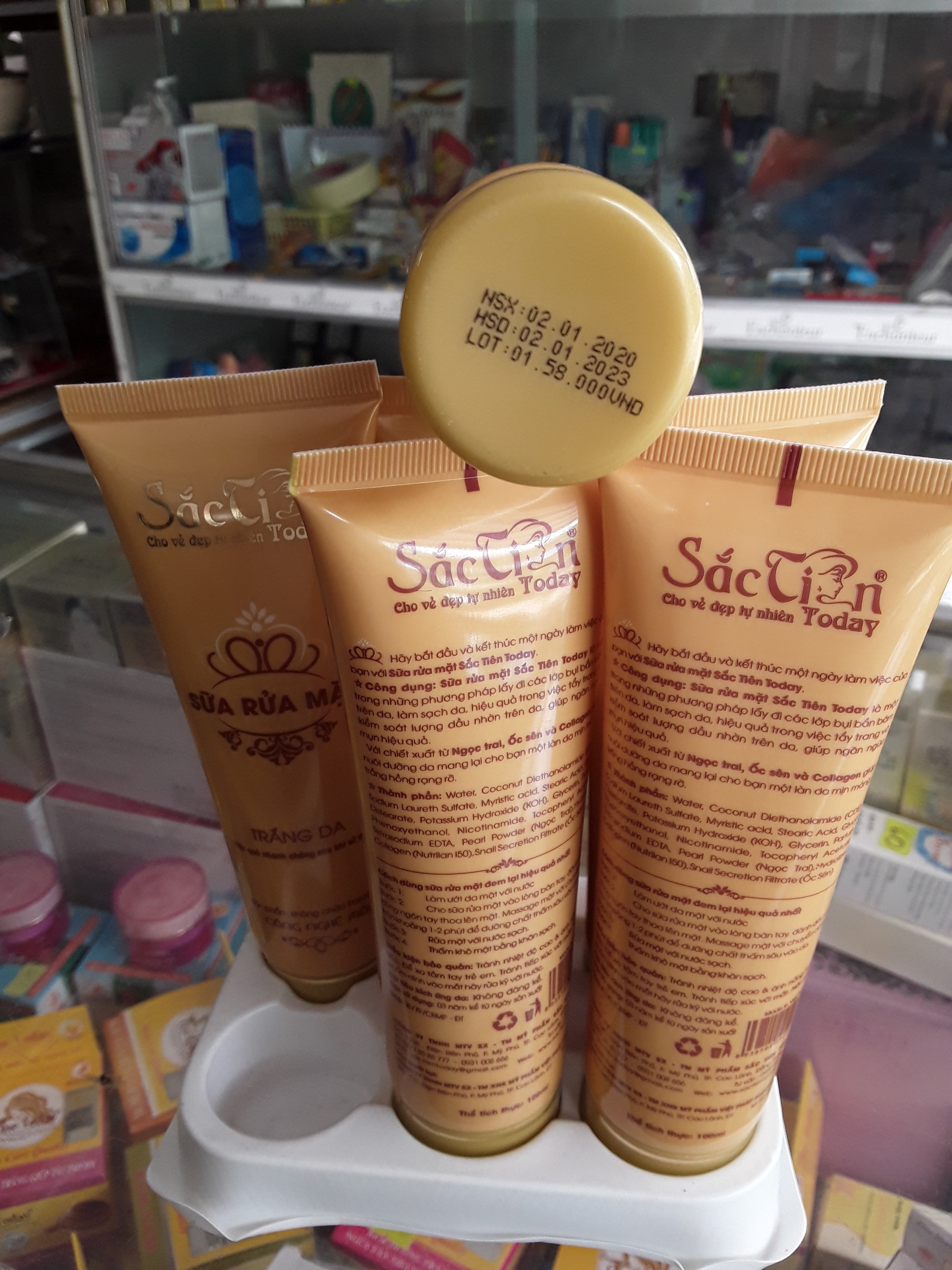 Sửa rửa mặt trắng da 100ml Sắc Tiên To day