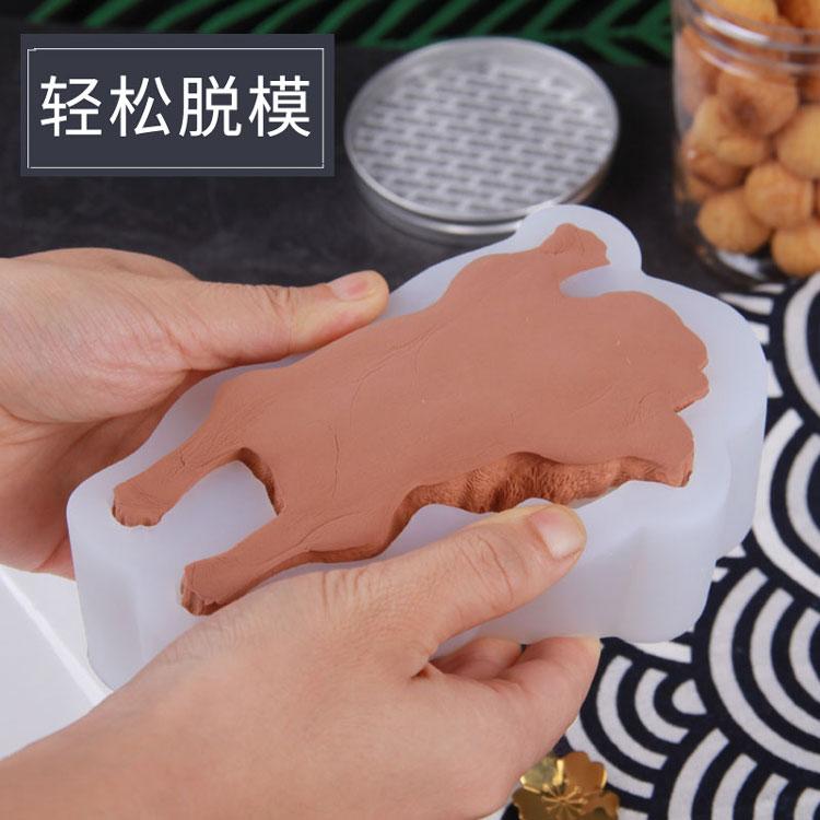 Nổi Danh Trên Mạng Chó Nổi Danh Trên Mạng Chó Shar PEI Bánh Mousse Bộ Tạo Khuôn Hình Silicone 3D Lập Thể Hippie Nhỏ Sữa Chó Bẩn Bẩn Chó Mô Hình Chất Liệu