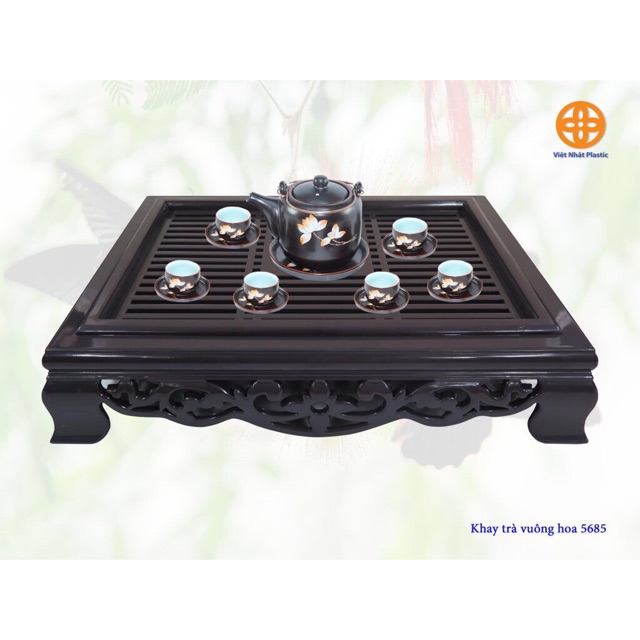 [4 Mẫu] Khay Trà Giả Gỗ- Khay Ấm Chén
