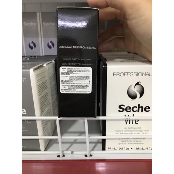 Sơn Bóng Nhanh Khô Seche (Set Gồm 1 Chai Lớn 118Ml + 1 Chai Nhỏ 15Ml), Hàng Chuẩn Mỹ
