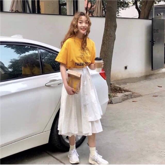 Chân váy ulzzang đắp chéo siêu cute