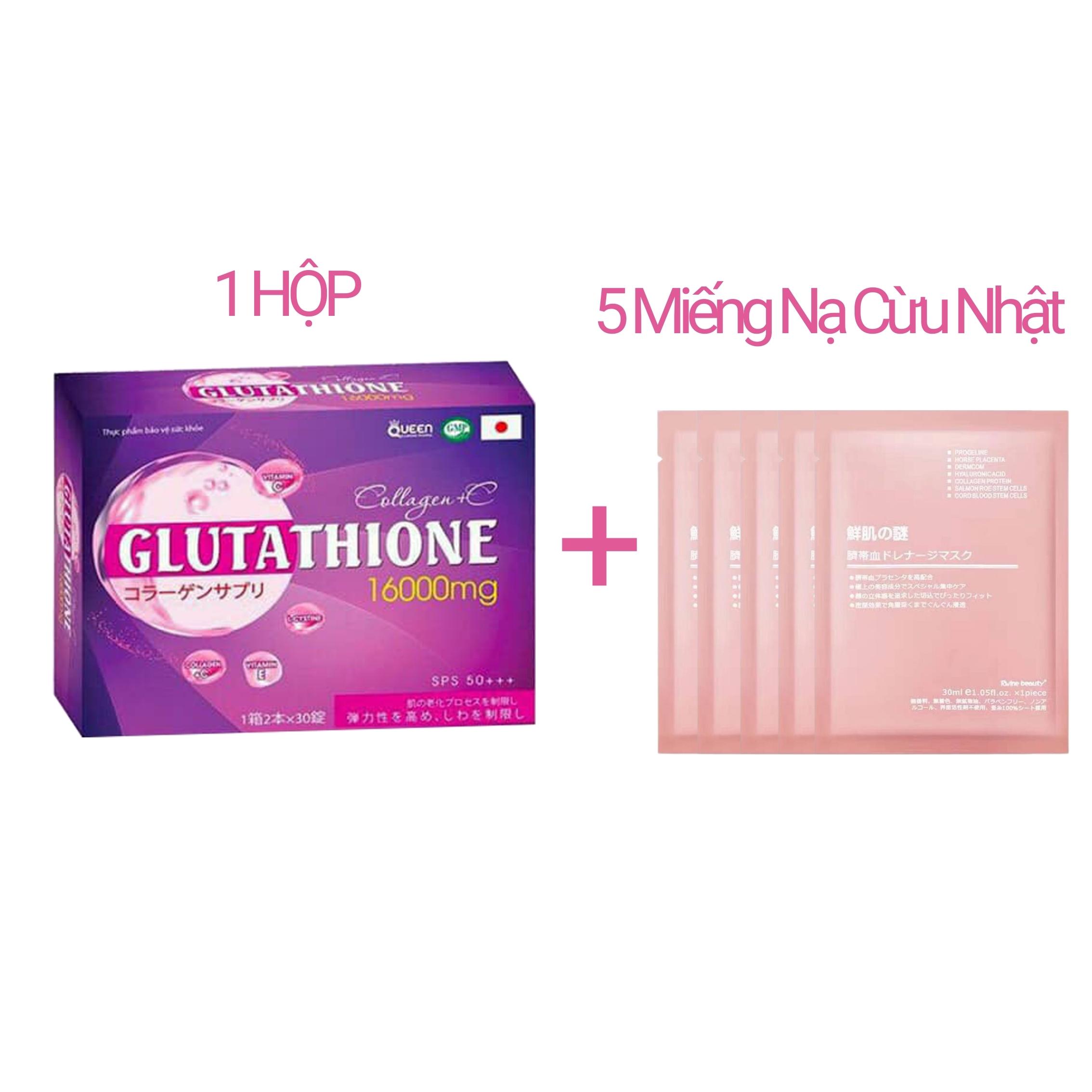Glutathione 16000mg, Viên uống glutathione Collagen trắng da, nâng tone, giảm nám, thâm, sạm da, trắng da