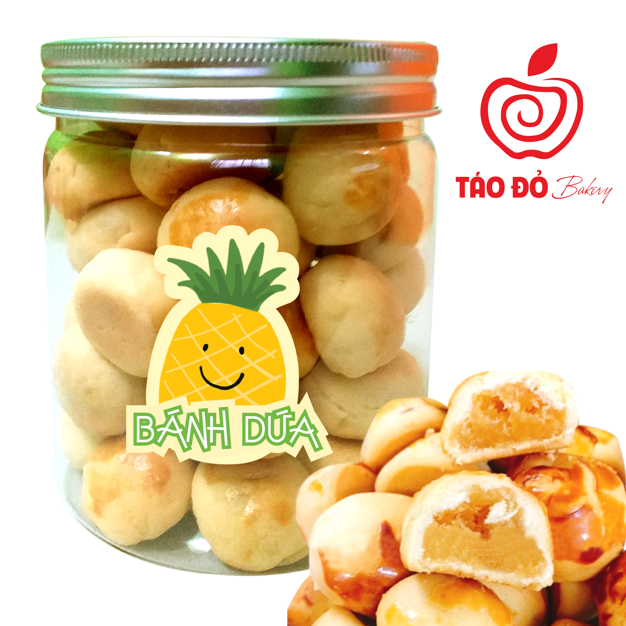 Bánh dứa đài loan handmade - hủ 320g
