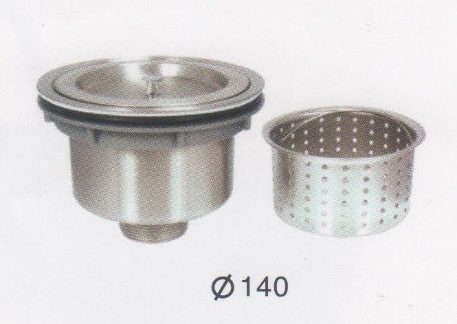 [HCM]Đầu Xả Chậu Rửa Chén Ø 140 (inox 304)