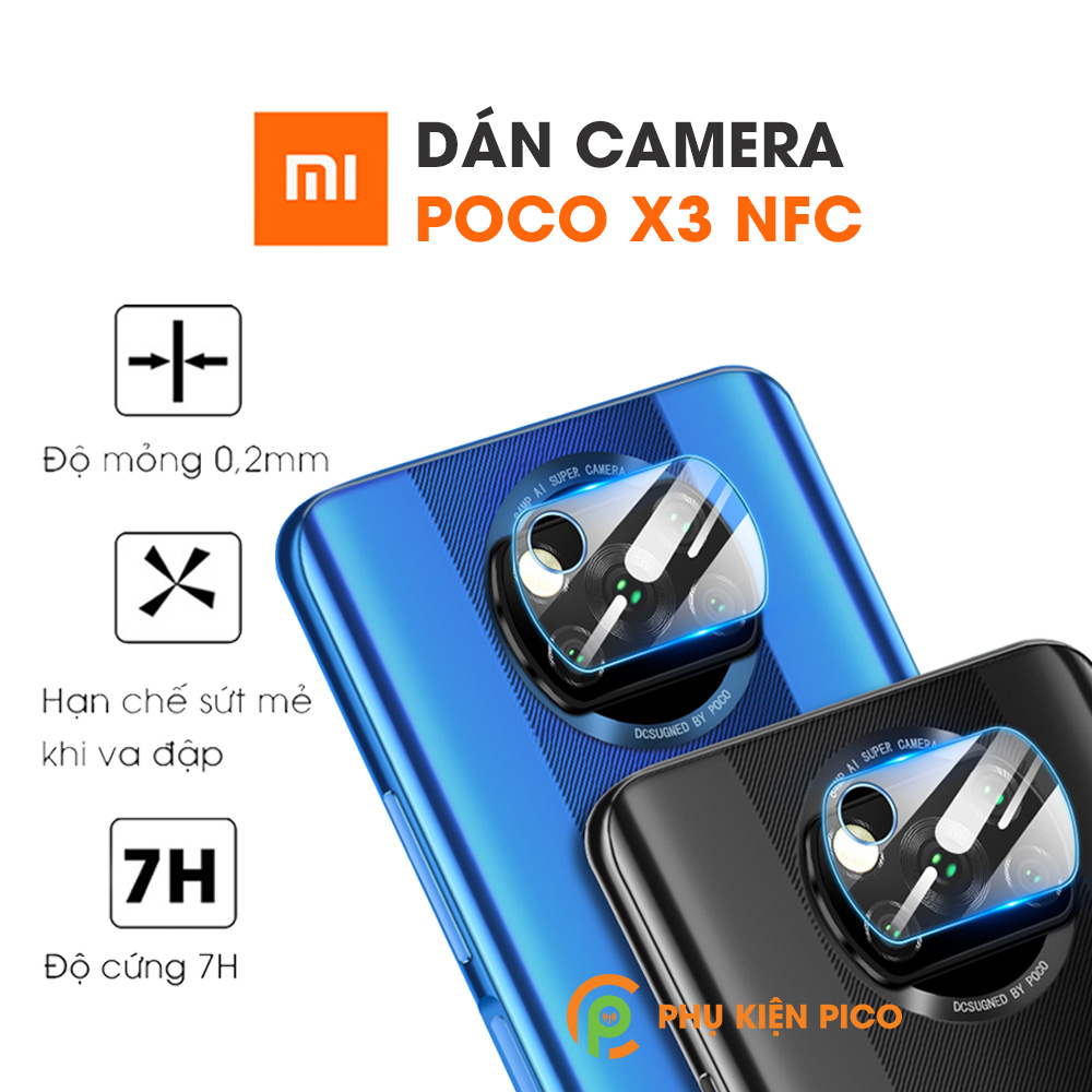 Cường lực camera Xiaomi Poco X3 NFC chống vỡ chống trầy xước - Cường lực camera Poco X3 NFC