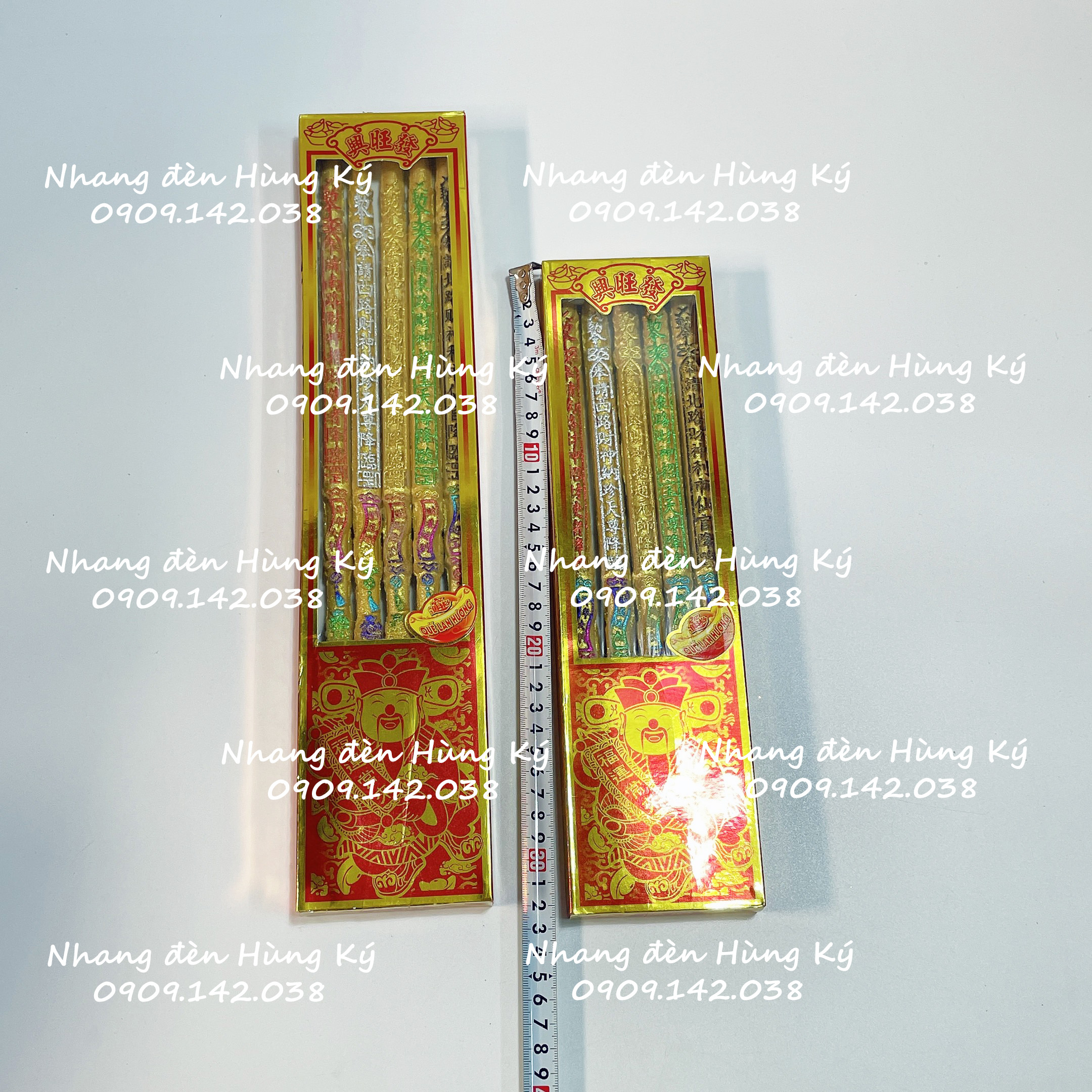 Nhang 5 cây Quế Lan Hương hộp đứng tàn