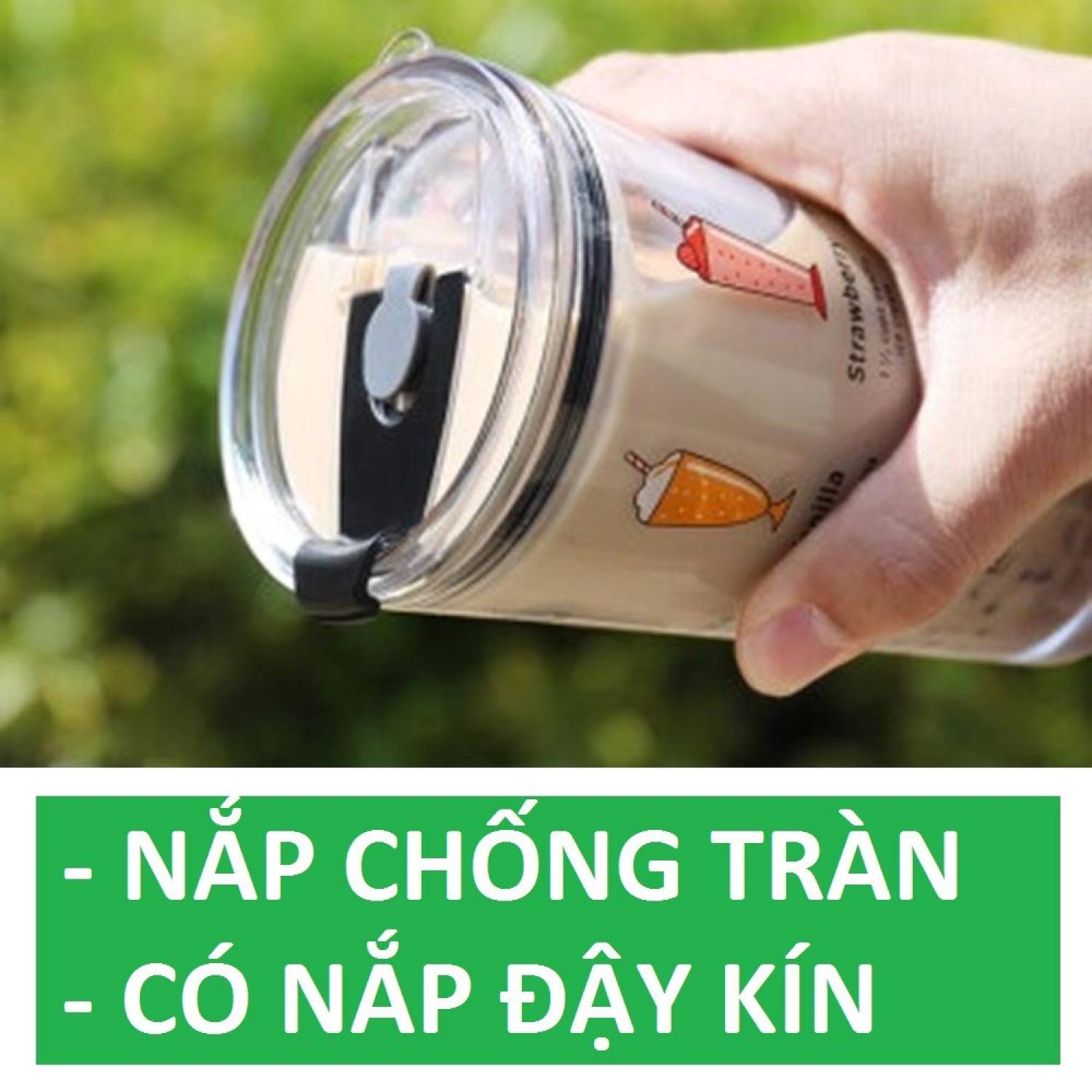 Ly Giữ Nhiệt STARBUCK thái Lan 900ml Có Nắp Chống Tràn Kèm Túi Xách, Ống Hút Và Cọ Rửa - TKGB