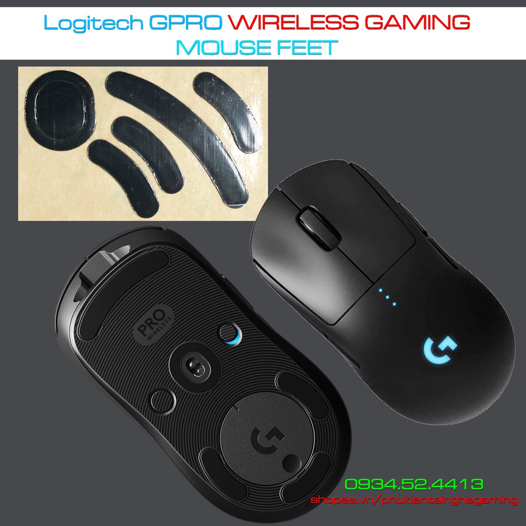 Feet chuột Logitech Gpro Wireless 16K dày 0.7mm