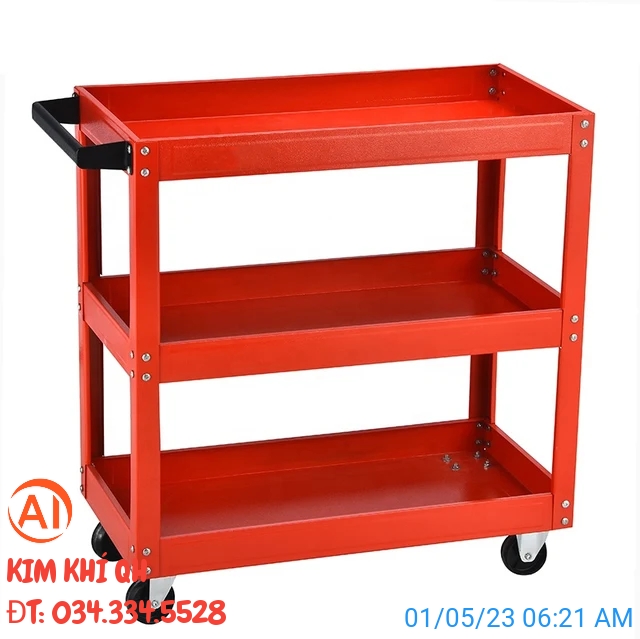 Xe Đẩy dụng cụ đồ nghề 3 tầng giá rẻ