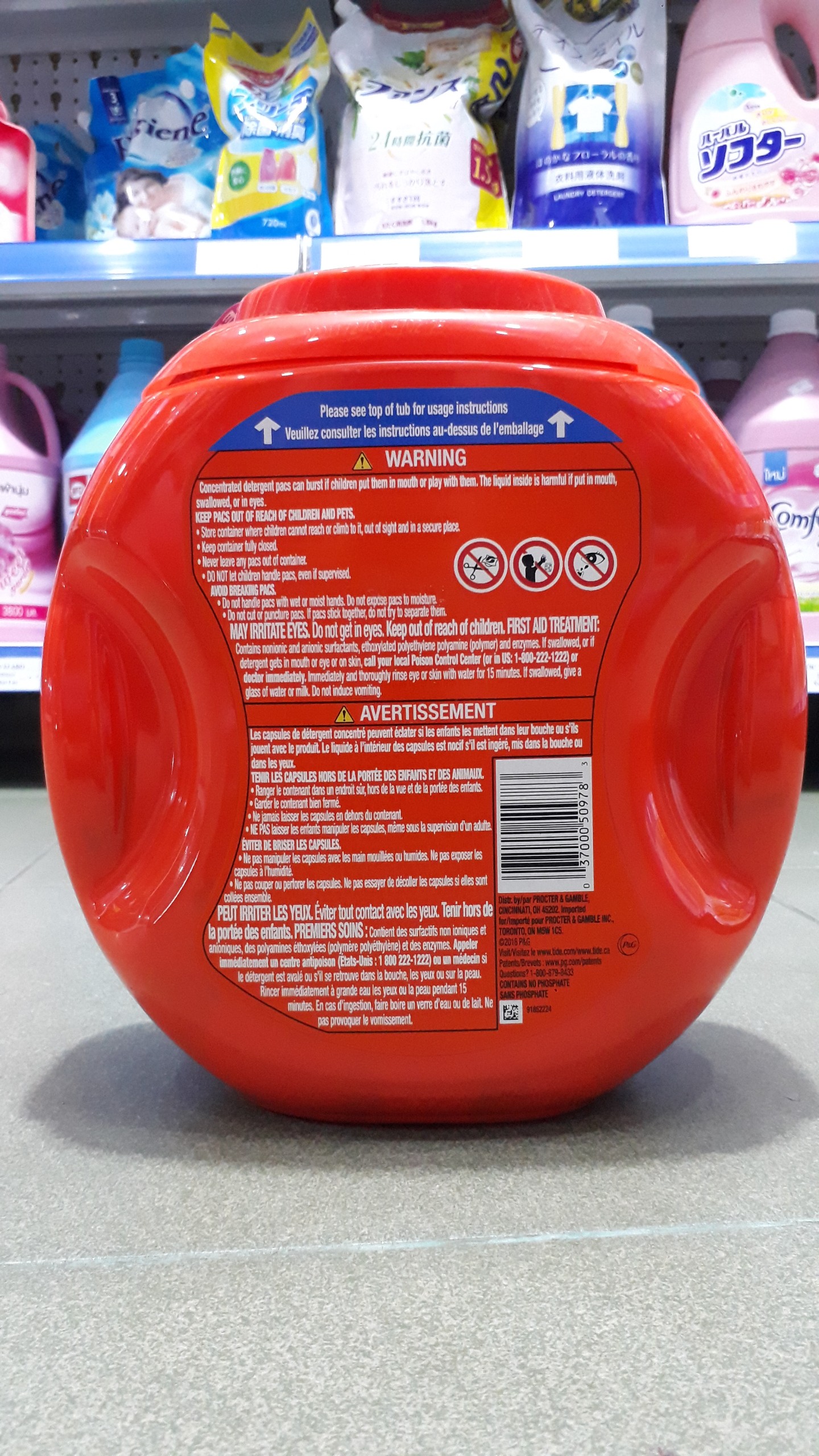 Túi giặt Tide PODS Spring Meadow 64oz - (72 Viên)
