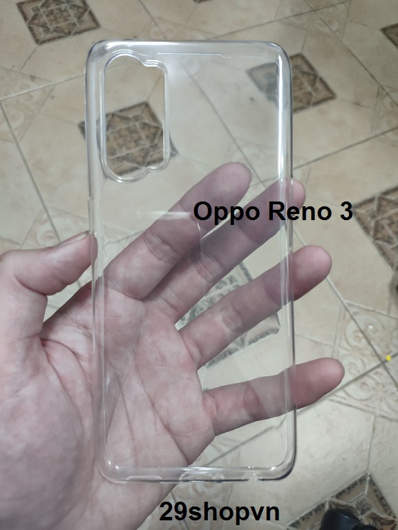 Ốp Oppo Reno 3 dẻo trong suốt (Loại đẹp)