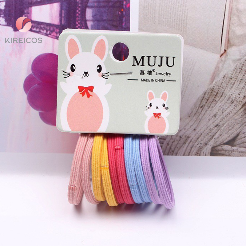 [HCM]Set 10 Dây Cột Tóc Cho Bé Nhiều Màu B266 - kireicos