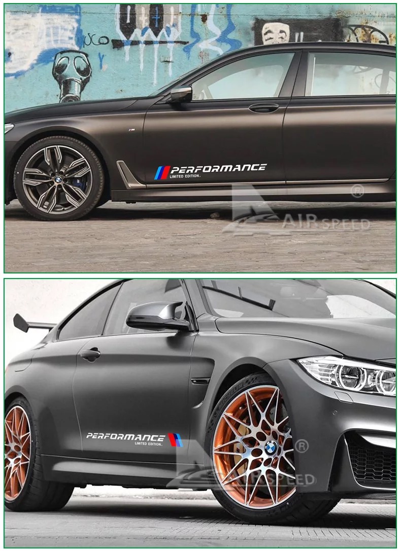 [HCM]Bộ 2 tem dán cửa xe ô tô Performance