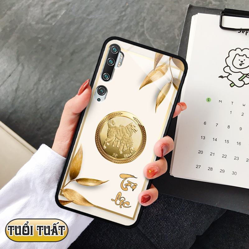 Ốp lưng kính 12 con giáp cho xiaomi mi not10/ mi note 10 pro/ mi cc9 pro