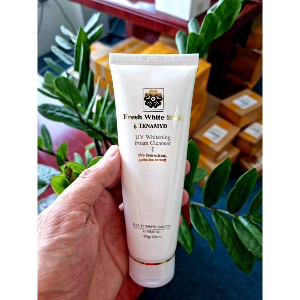 ☏  Sữa rửa mặt trắng da Fresh White Sand TENAMYD 120ml
