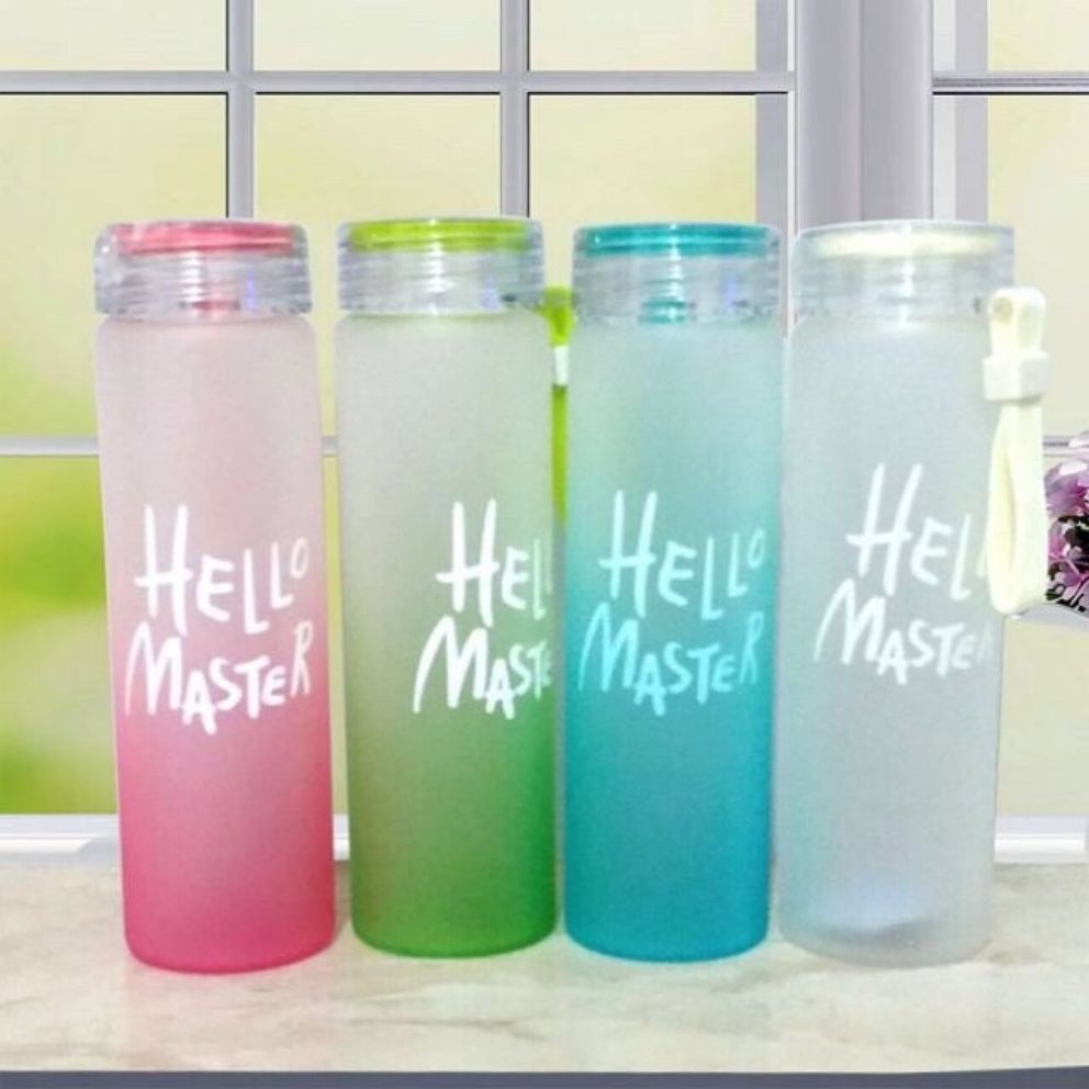 Bình nước thuỷ tinh Hello Master 400ml