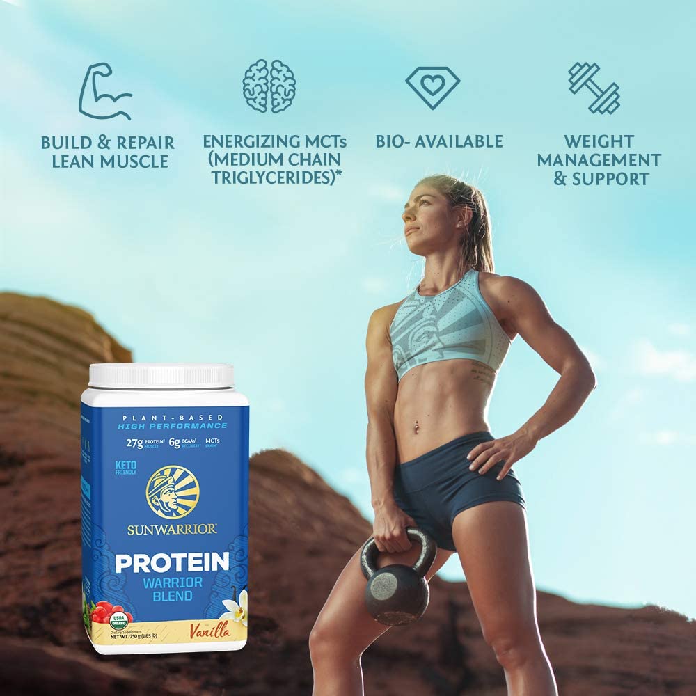 Bột Protein Thực Vật Hữu Cơ High Performance SunWarrior Warrior Blend vanilla