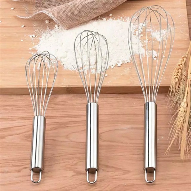 Dụng Cụ Đánh Trứng Inox (3 Cỡ)