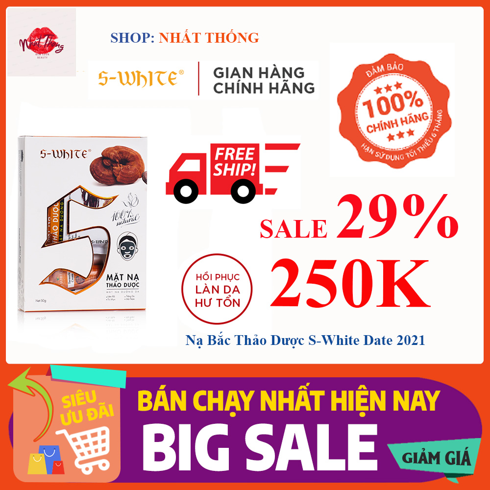 Nạ Bắc Thảo Dược S-White Date 2021