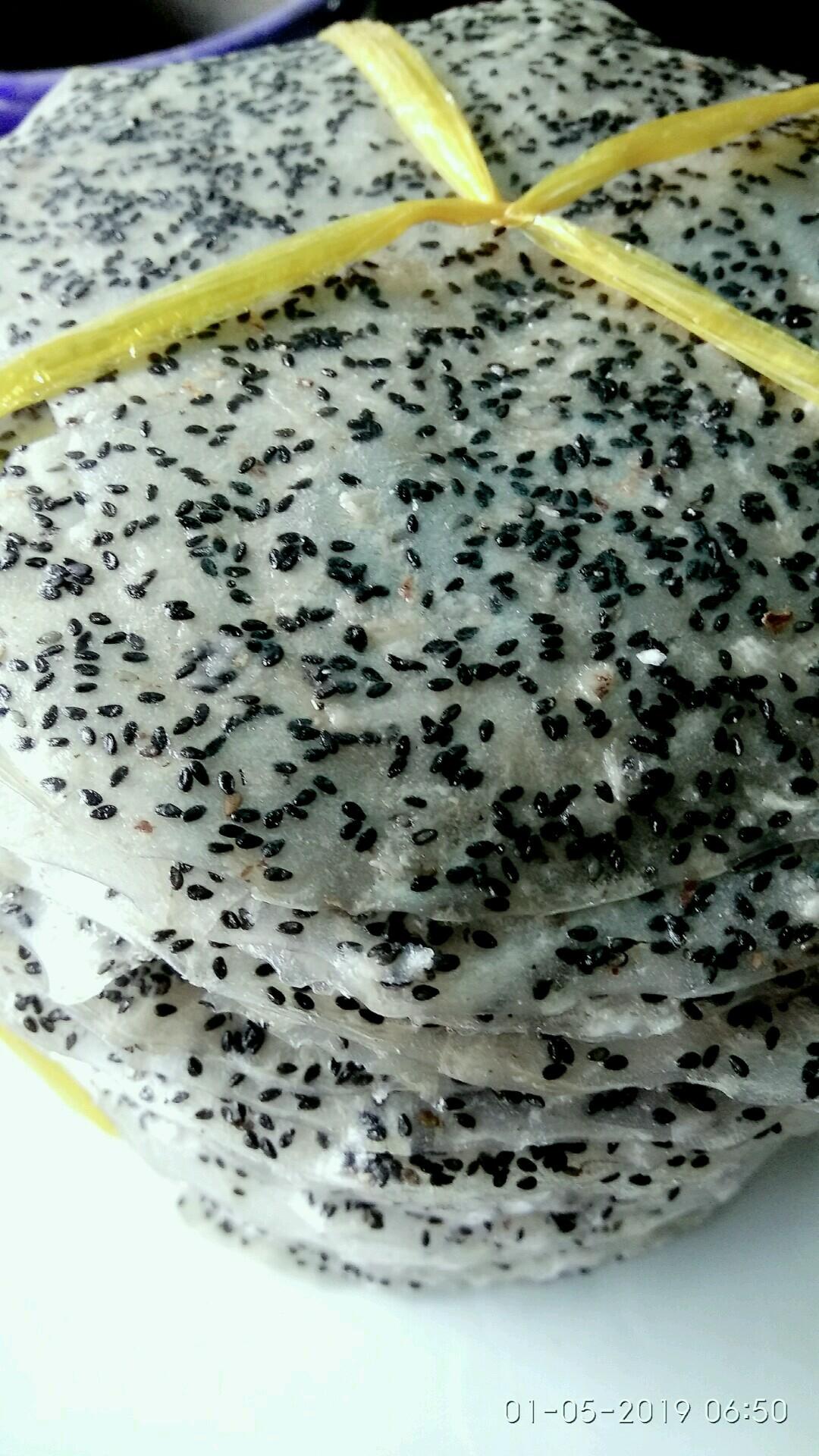Bánh tráng mè dừa chưa nướng (50 cái)