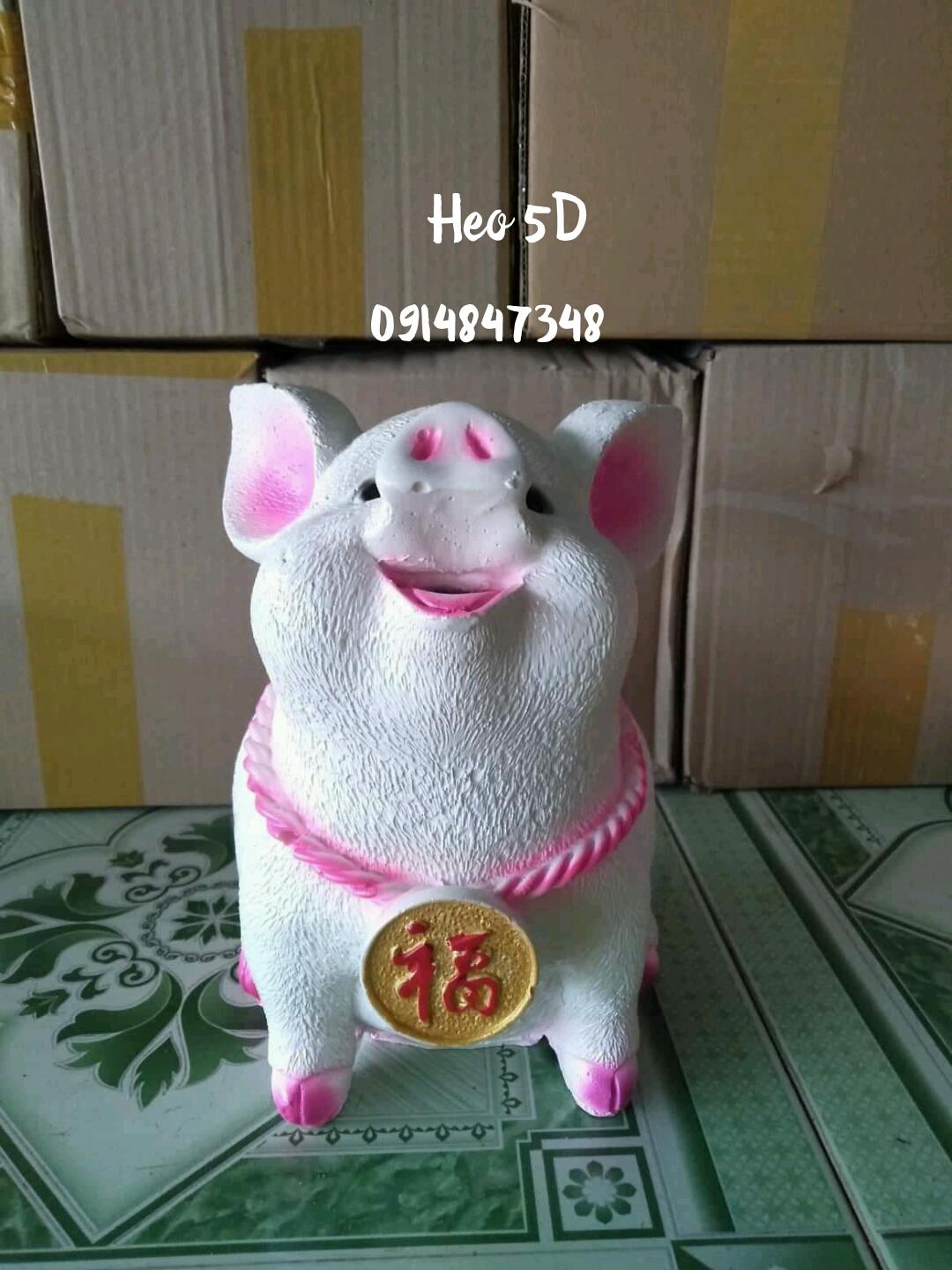 Heo Tiết Kiệm Sứ 5D
