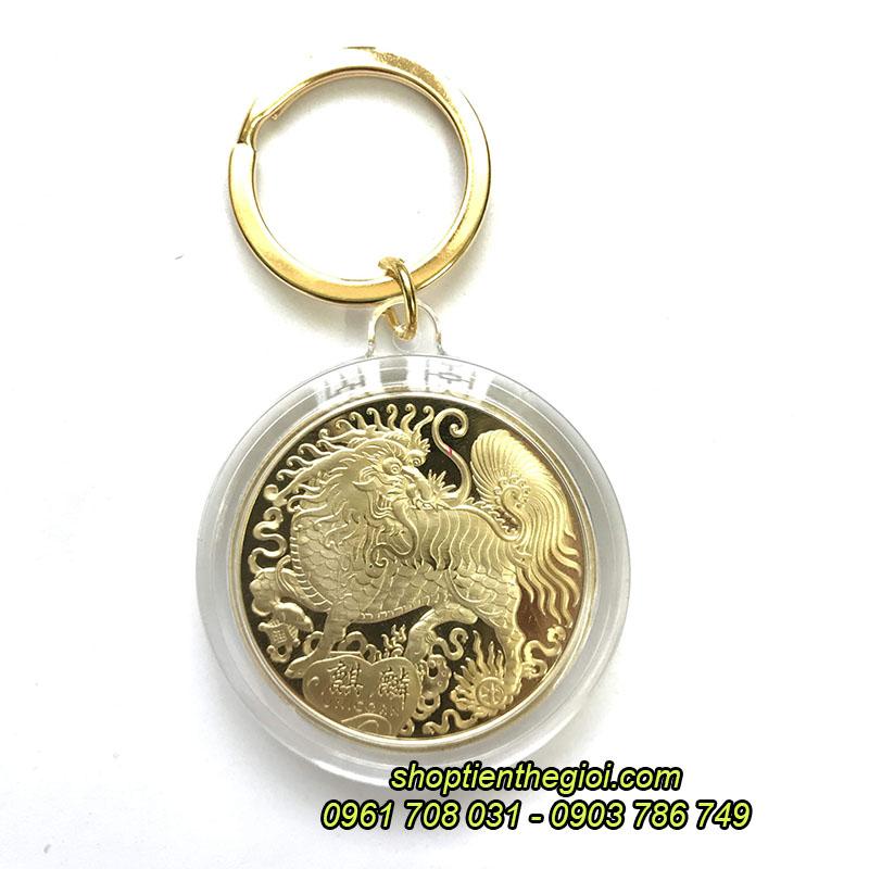 [HCM]MÓC KHÓA XU KỲ LÂN VÀNG CỰC ĐẸP VÀ SANG TRỌNG - QUÀ TẶNG ĐỘC LẠ - TMT COLLECTION - SP000412