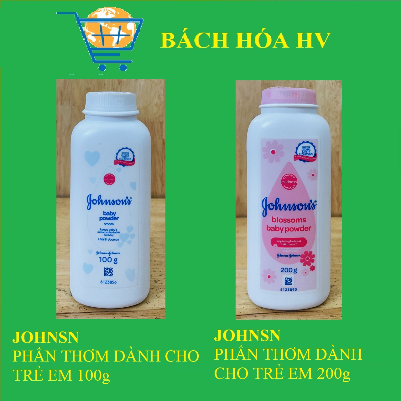 JOHNSON Phấn Thơm dành cho Bé 100g & 200g - BACH HOA HV