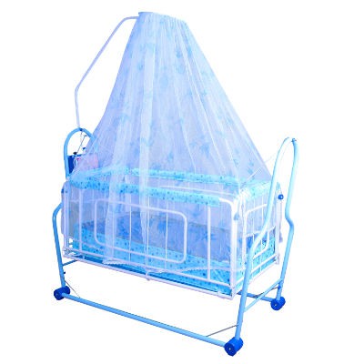 Nôi điện đại vĩ 2 tầng màu xanh ( tặng kèm võng cho bé )
